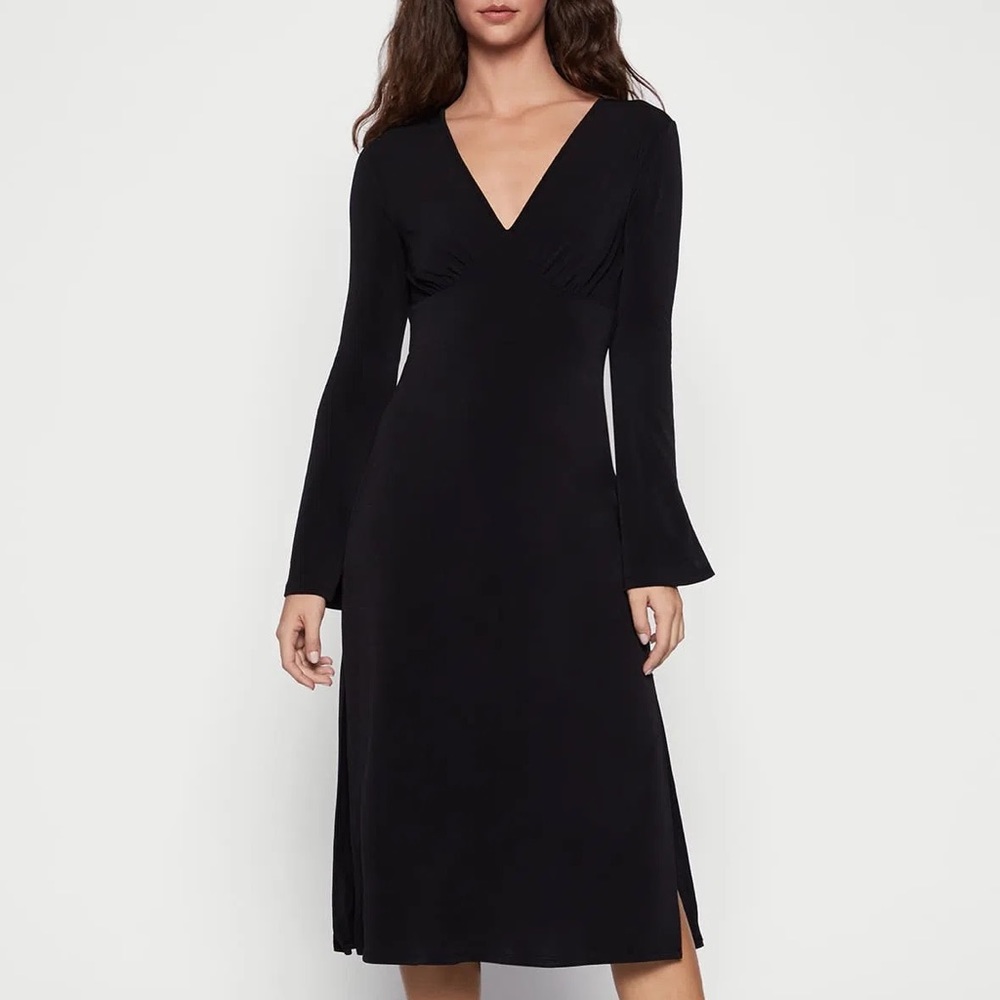 BCBGeneration long sleeve midi dress with side slits sz XS NWT